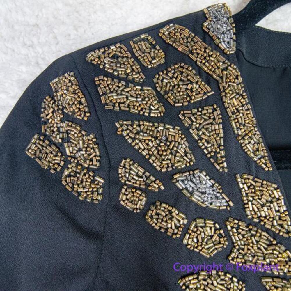 New! GUESS by Marciano black Claudia Embellished Tunic dress, size 0 - Picture 10 of 16